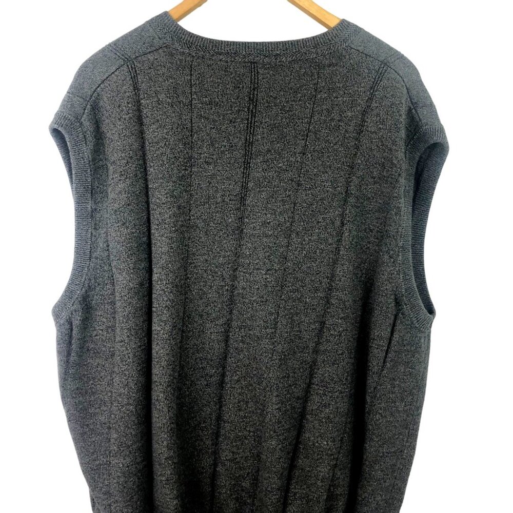 Fairway Outfitters Mens Size XL Gray Sleeveless Sweater Vest Golf - Picture 7 of 9